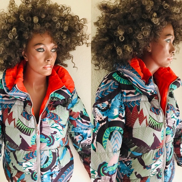 VITEBEINUO Fabulous Designer PUFFER Ski Style JACKET S - Picture 3 of 8